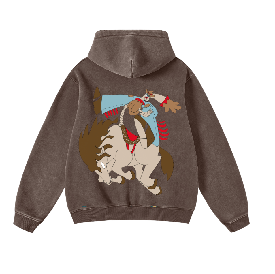 8 SECONDS HOODIE VINTAGE WASHED
