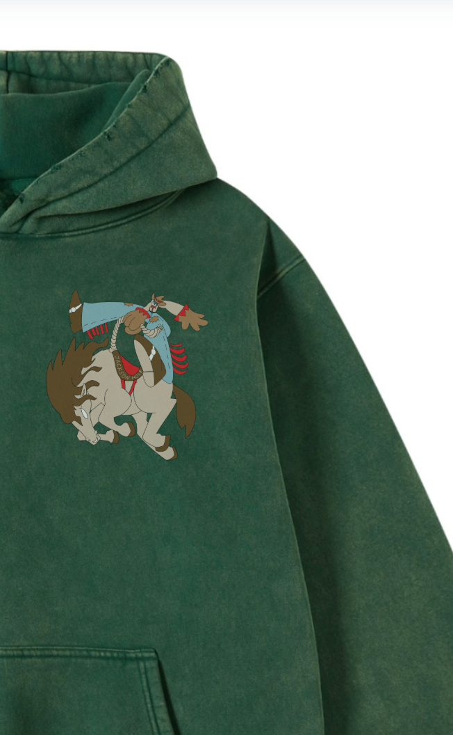 8 SECONDS HOODIE VINTAGE WASHED